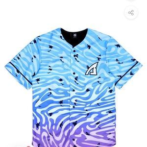 Jauz jersey  Blue and Purple Patterned Jersey small